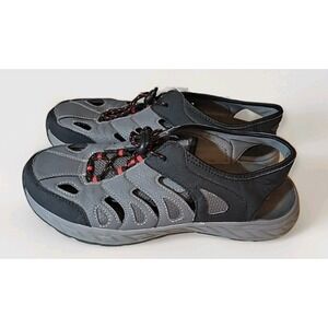 Outdoor Active Waterproof Sandals Men Closed Toe Shoes Sz 8‎ Gray Black #249